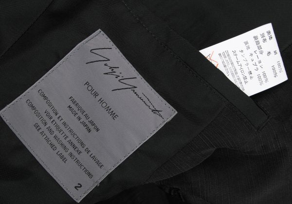 Yohji Yamamoto POUR HOMME 03SS Silk Jacket Gray Size 2