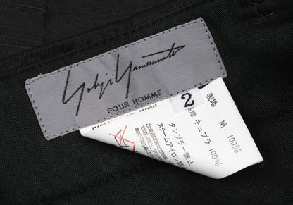 Yohji Yamamoto POUR HOMME 03SS Silk Pants Charcoal Size 2