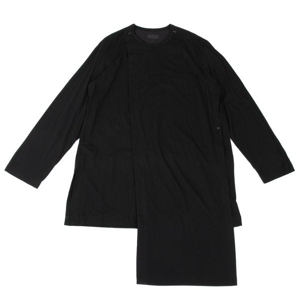 s'yte Cotton Blend Asymmetric Layered Cardigan Black Size 3
