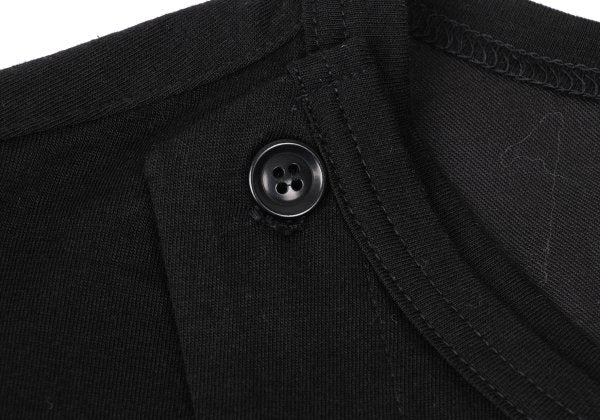 s'yte Cotton Blend Asymmetric Layered Cardigan Black Size 3