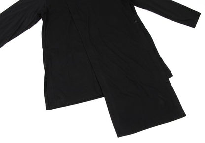 s'yte Cotton Blend Asymmetric Layered Cardigan Black Size 3