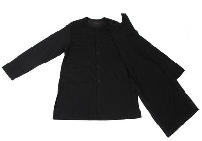 s'yte Cotton Blend Asymmetric Layered Cardigan Black Size 3