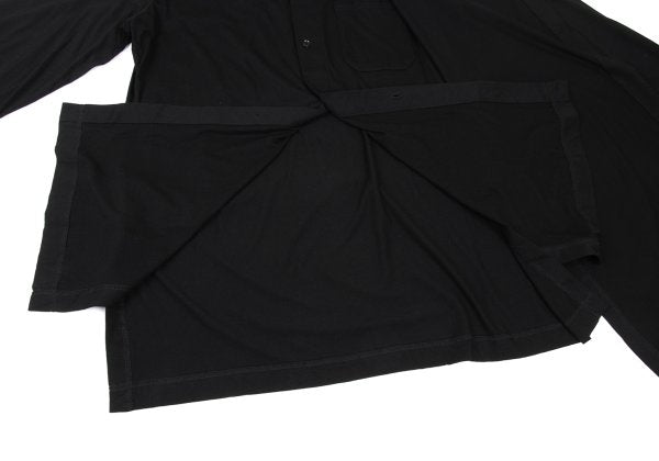 s'yte Cotton Blend Asymmetric Layered Cardigan Black Size 3