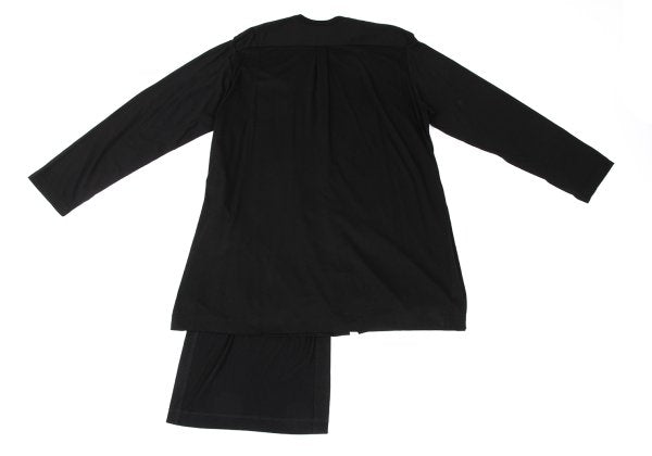 s'yte Cotton Blend Asymmetric Layered Cardigan Black Size 3