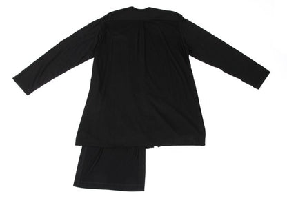 s'yte Cotton Blend Asymmetric Layered Cardigan Black Size 3