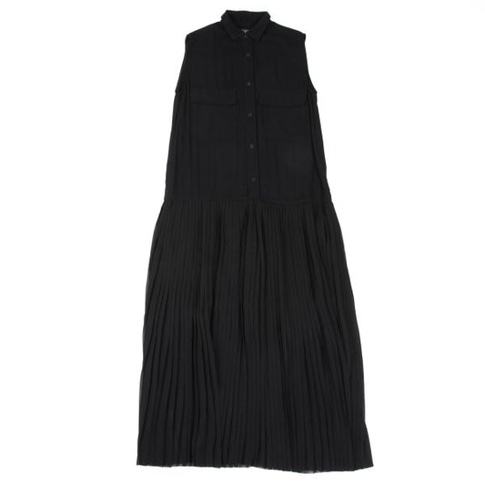 KAYO NAKAMURA by Y's Accordion Pleat Dress Black Size 2