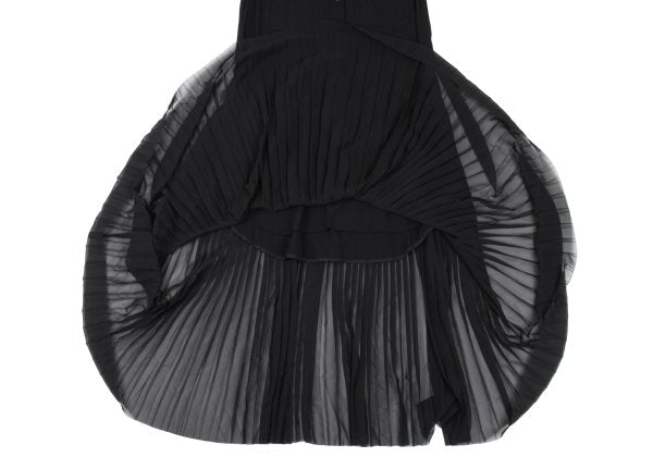 KAYO NAKAMURA by Y's Accordion Pleat Dress Black Size 2