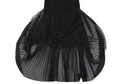 KAYO NAKAMURA by Y's Accordion Pleat Dress Black Size 2