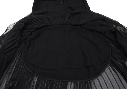 KAYO NAKAMURA by Y's Accordion Pleat Dress Black Size 2