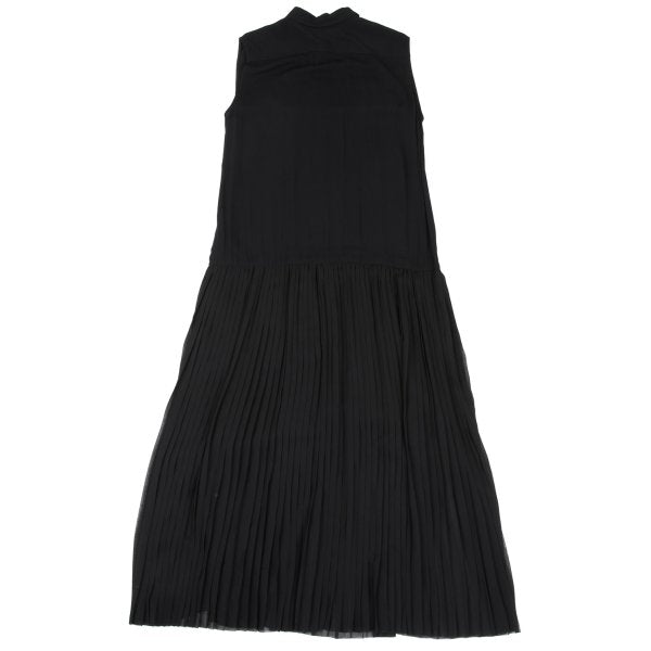 KAYO NAKAMURA by Y's Accordion Pleat Dress Black Size 2