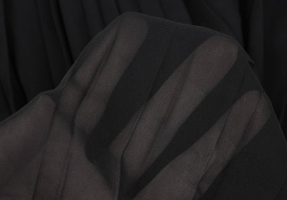 KAYO NAKAMURA by Y's Accordion Pleat Dress Black Size 2