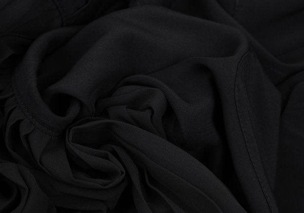 KAYO NAKAMURA by Y's Accordion Pleat Dress Black Size 2