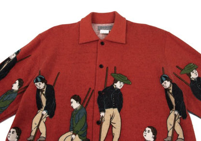 Yohji Yamamoto POUR HOMME 95AW Rokumeikan Shirt Red Size M