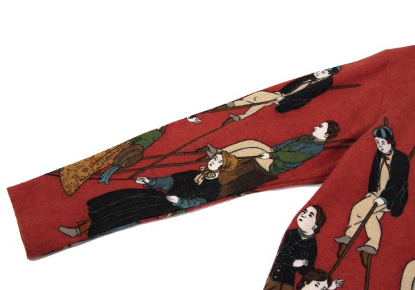 Yohji Yamamoto POUR HOMME 95AW Rokumeikan Shirt Red Size M