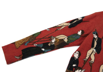 Yohji Yamamoto POUR HOMME 95AW Rokumeikan Shirt Red Size M
