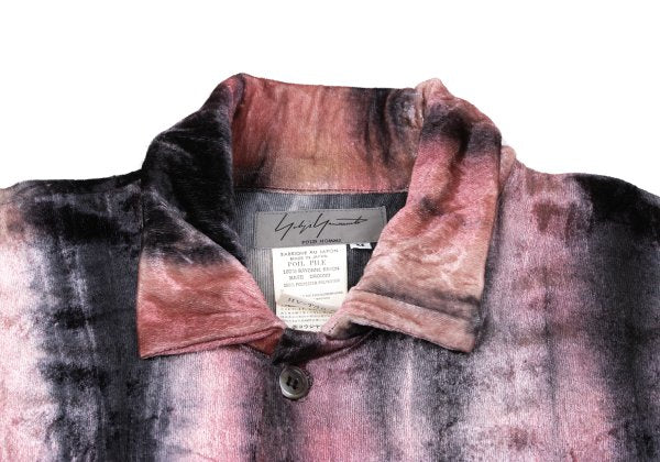 Yohji Yamamoto POUR HOMME 94AW Uneven Dye Shirt Pink Size M