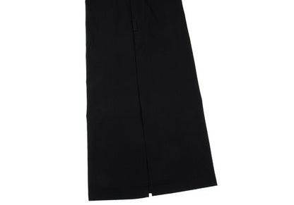Y's Wool Gabardine Suspender Wrap Dress Black Size 3