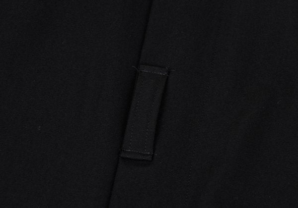Y's Wool Gabardine Suspender Wrap Dress Black Size 3