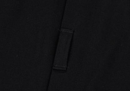 Y's Wool Gabardine Suspender Wrap Dress Black Size 3