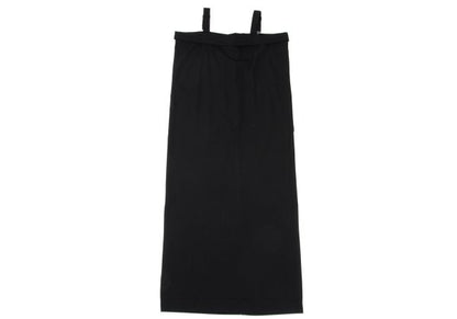 Y's Wool Gabardine Suspender Wrap Dress Black Size 3
