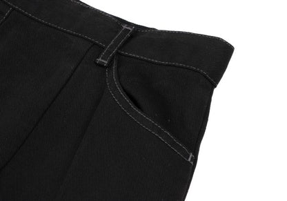 MCM Cupro Side Logo Embroidery Skirt Black Size 67-93