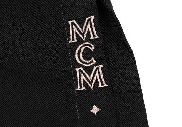 MCM Cupro Side Logo Embroidery Skirt Black Size 67-93