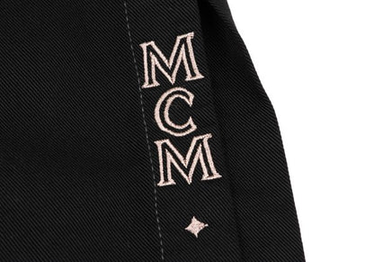 MCM Cupro Side Logo Embroidery Skirt Black Size 67-93