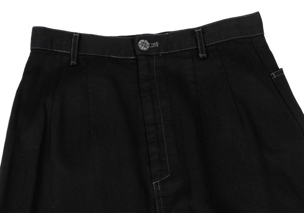 MCM Cupro Side Logo Embroidery Skirt Black Size 67-93