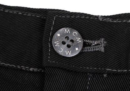 MCM Cupro Side Logo Embroidery Skirt Black Size 67-93