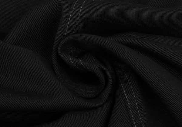 MCM Cupro Side Logo Embroidery Skirt Black Size 67-93