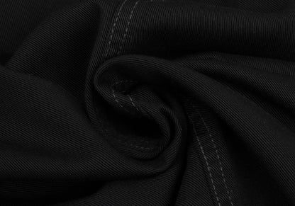 MCM Cupro Side Logo Embroidery Skirt Black Size 67-93