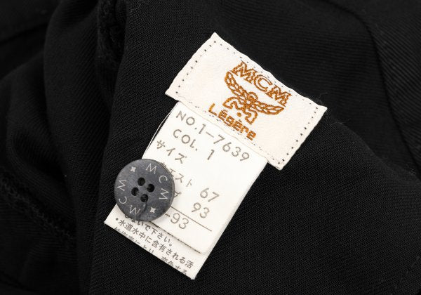 MCM Cupro Side Logo Embroidery Skirt Black Size 67-93