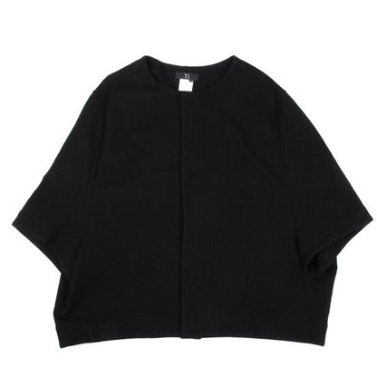 Y's Wool Snap Button Blouse Black Size 2