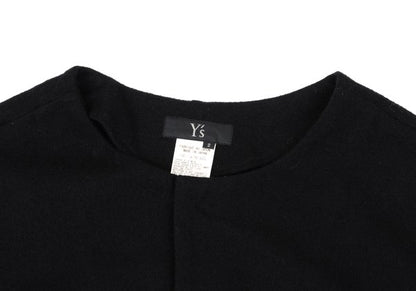 Y's Wool Snap Button Blouse Black Size 2
