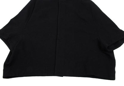 Y's Wool Snap Button Blouse Black Size 2