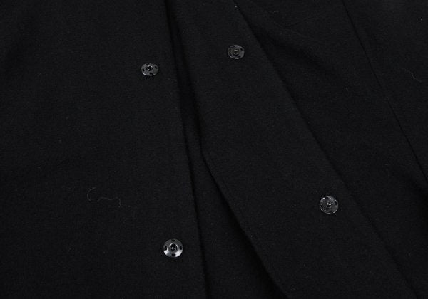 Y's Wool Snap Button Blouse Black Size 2