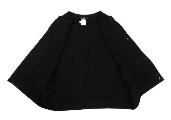 Y's Wool Snap Button Blouse Black Size 2