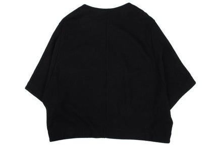 Y's Wool Snap Button Blouse Black Size 2