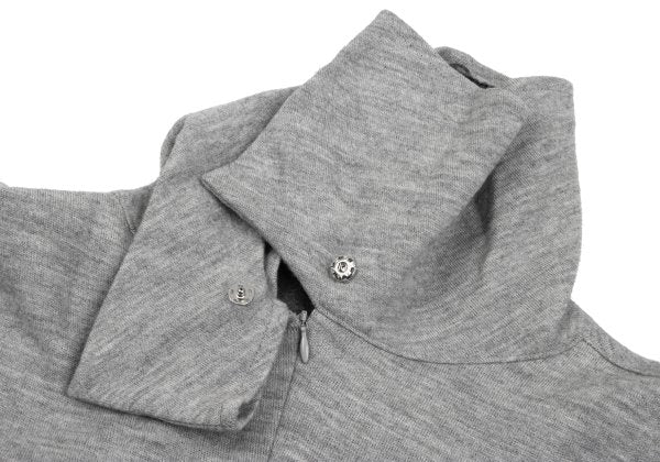 Y's Wool Blend Back Half Zip Long Sweater Size 2