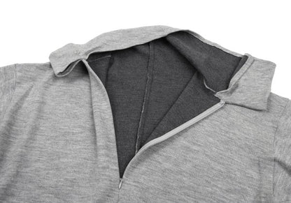 Y's Wool Blend Back Half Zip Long Sweater Size 2
