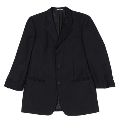 GIORGIO ARMANI LE COLLEZIONI Black Pinstripe Jacket Size 36