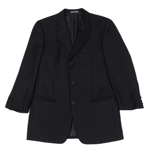 GIORGIO ARMANI LE COLLEZIONI Black Pinstripe Jacket Size 36