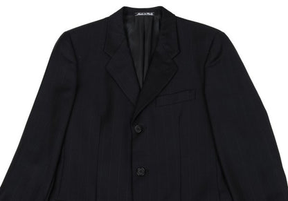 GIORGIO ARMANI LE COLLEZIONI Black Pinstripe Jacket Size 36