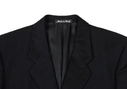 GIORGIO ARMANI LE COLLEZIONI Black Pinstripe Jacket Size 36