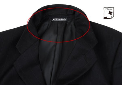 GIORGIO ARMANI LE COLLEZIONI Black Pinstripe Jacket Size 36
