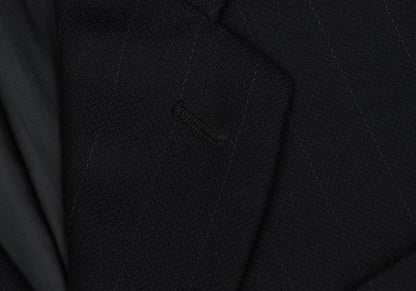 GIORGIO ARMANI LE COLLEZIONI Black Pinstripe Jacket Size 36
