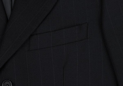 GIORGIO ARMANI LE COLLEZIONI Black Pinstripe Jacket Size 36