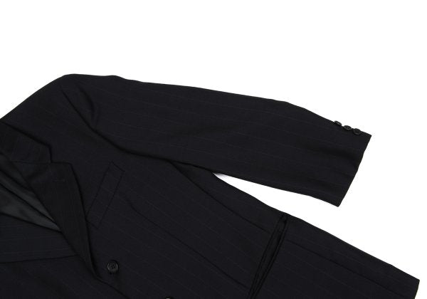 GIORGIO ARMANI LE COLLEZIONI Black Pinstripe Jacket Size 36