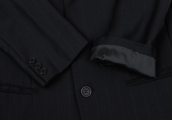 GIORGIO ARMANI LE COLLEZIONI Black Pinstripe Jacket Size 36