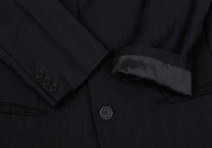 GIORGIO ARMANI LE COLLEZIONI Black Pinstripe Jacket Size 36
